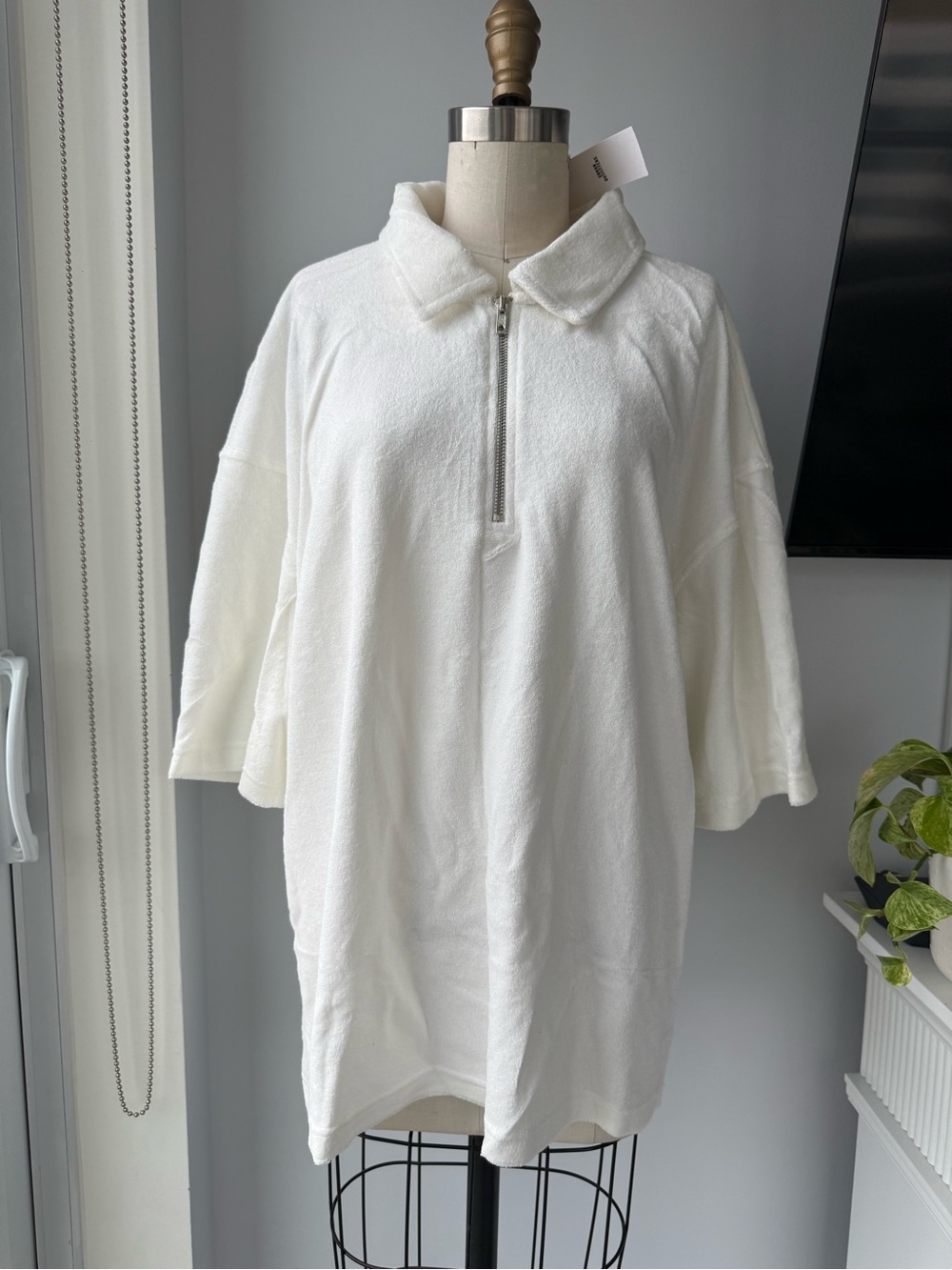 Standard Cloth Half-Zip Collared Shirt